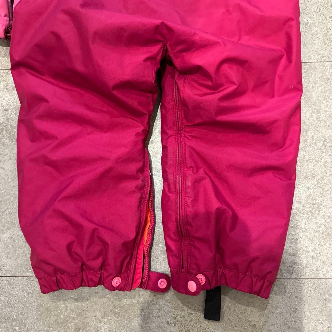 mont-bell 子供用スキーウェア Kids' 100 ピンク　手袋付き