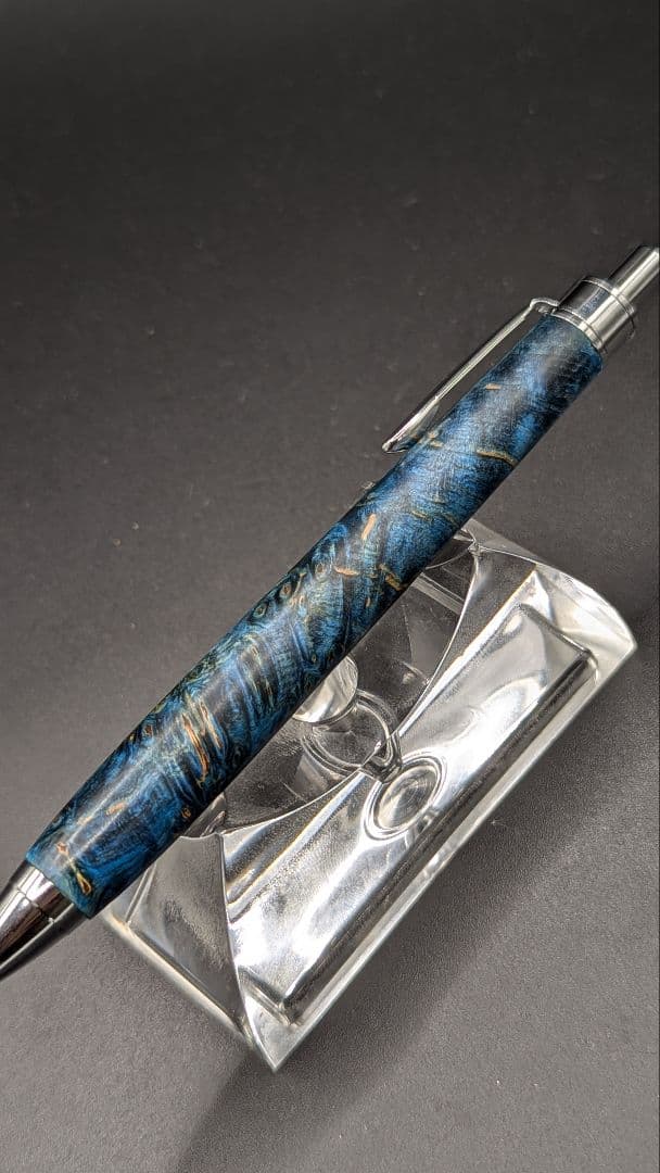 405ペン工房翌檜　スタビライズドウッドバーチバール　木軸シャーペン　ボールペン