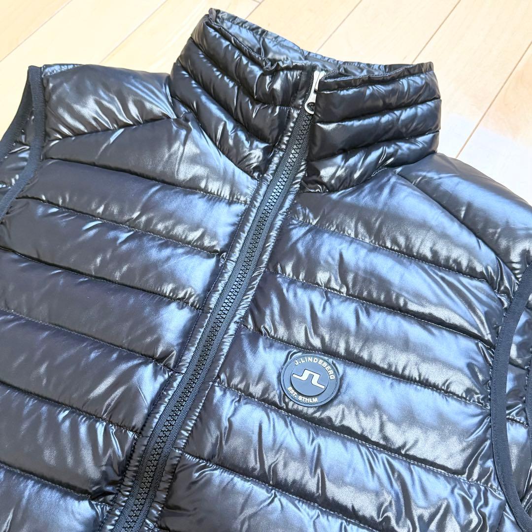 【極美品】ジェイリンドバーグ ブラック 黒 ダウンベスト ゴルフウェア S