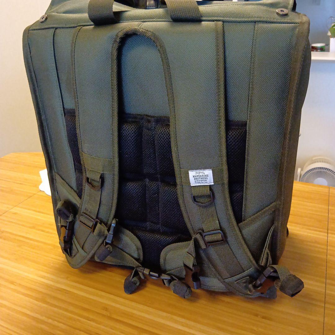 【未使用】マンダリンブラザーズ　キャリーバックパック　カーキ
