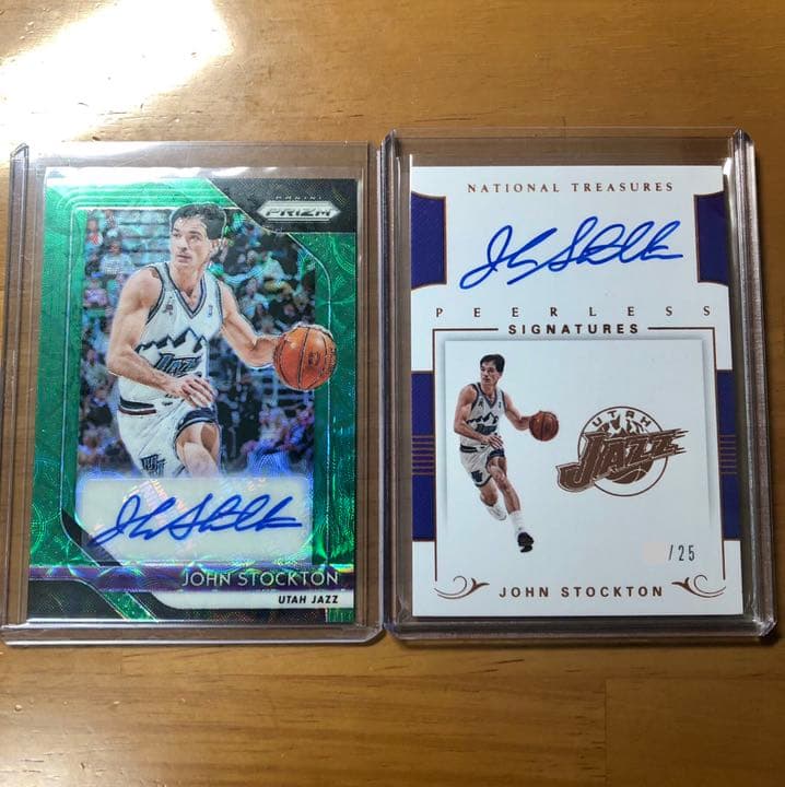 ストックトン John Stockton 8枚,25枚限定 サインカード 2枚