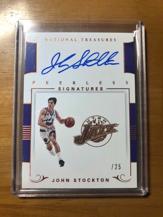 ストックトン John Stockton 8枚,25枚限定 サインカード 2枚
