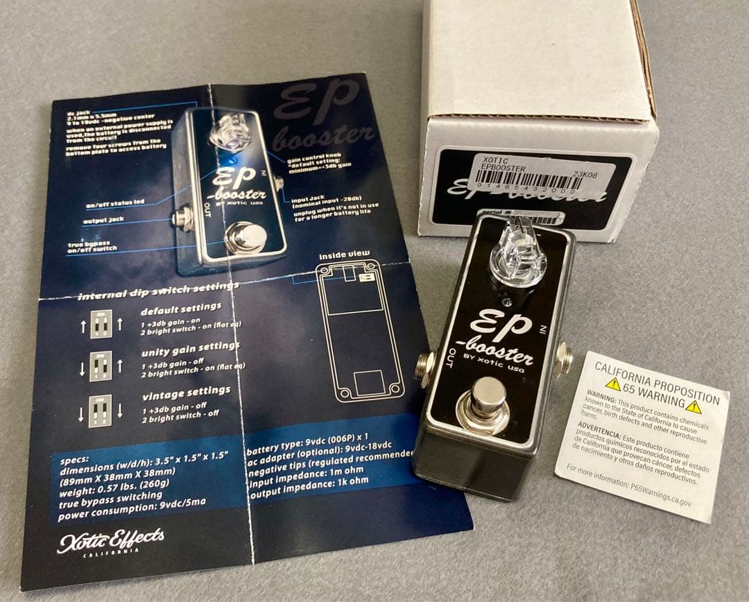 xotic ep booster　美品 箱マニュアル付き