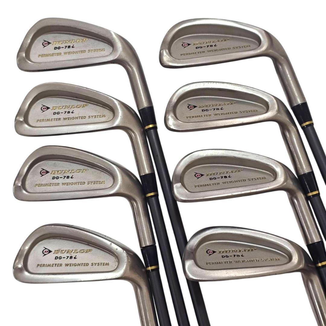 DUNLOP ダンロップ DG-78 アイアン8本＋ウッド2本 カーボン R 右