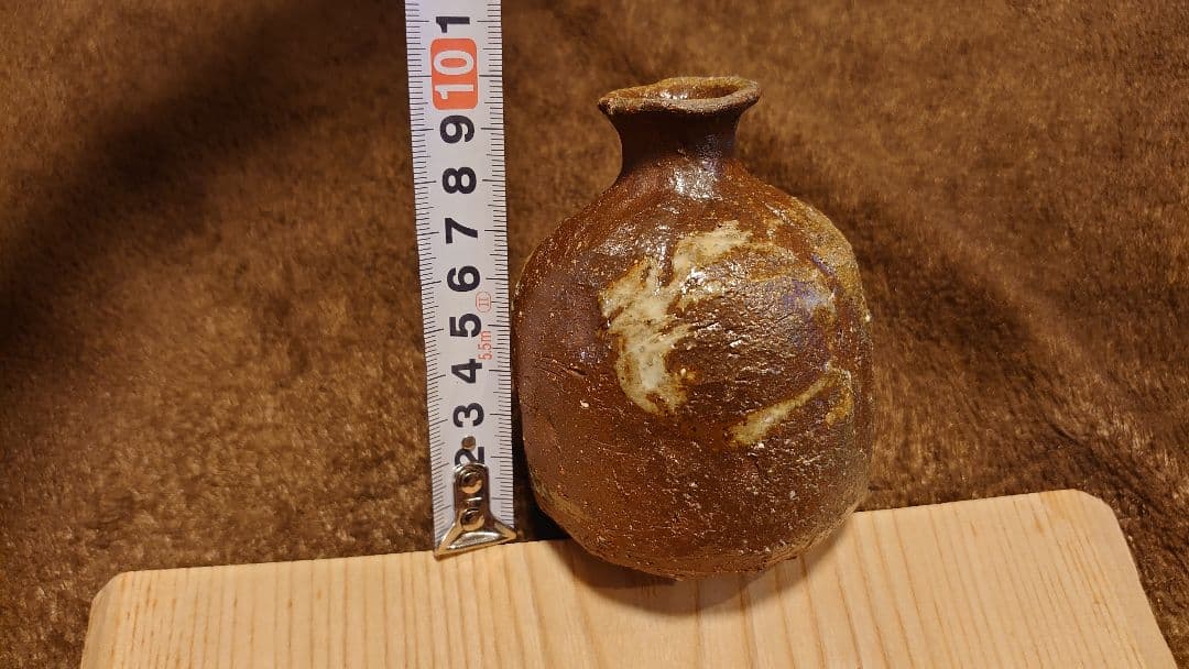 古越前　越前焼　灰釉　窯焼　登窯　花入　１客