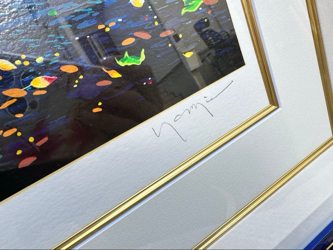 ヒロ・ヤマガタ　ローイングシルクスクリーンアート作品証明書付