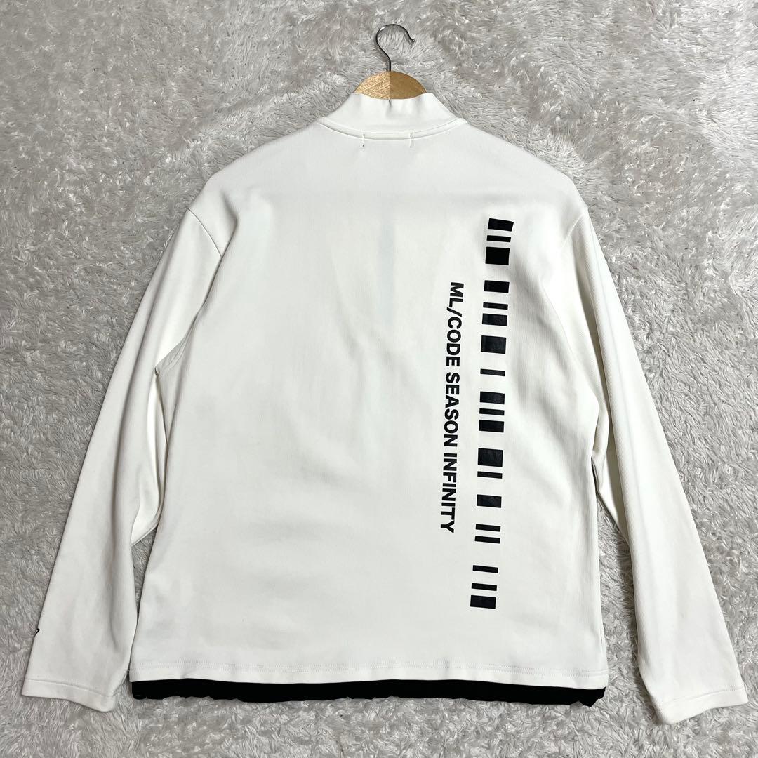 マークアンドロナ 長袖 ハーフジップ 48 ドローコード メンズ ゴルフウェア