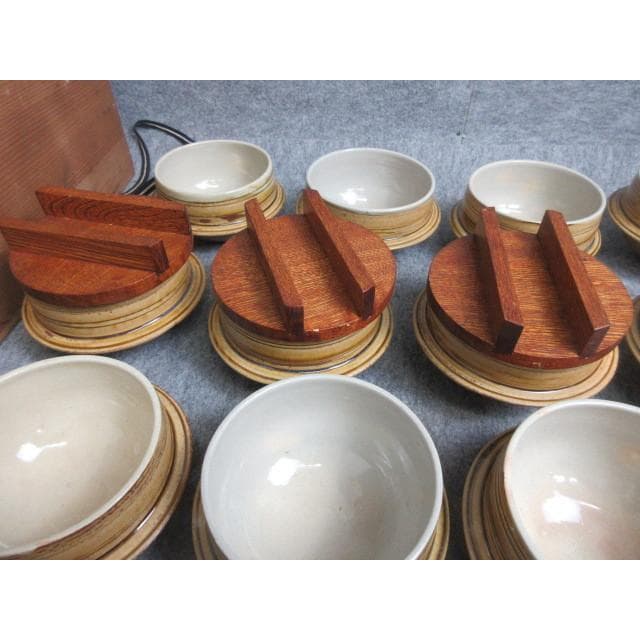 伊良保土鍋17個平安象彦銘箱入り [B28106]