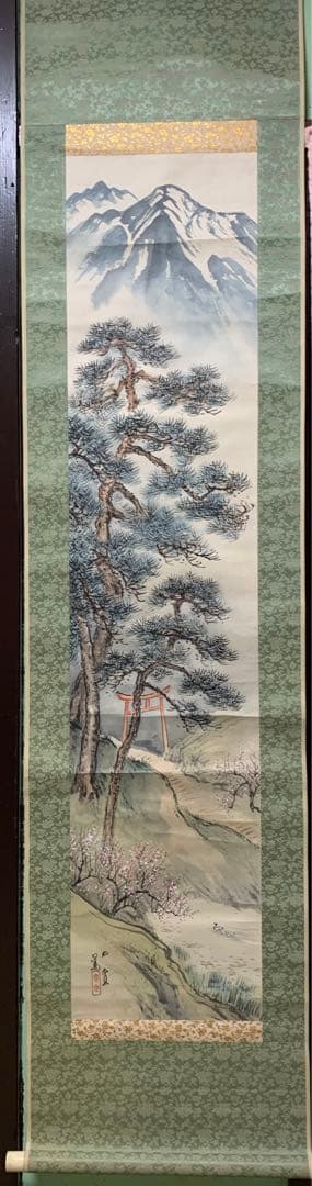 ②⑤ 水彩画　日本画掛軸　石塚 仙堂作　しづかせんどう（1890 - 1972)