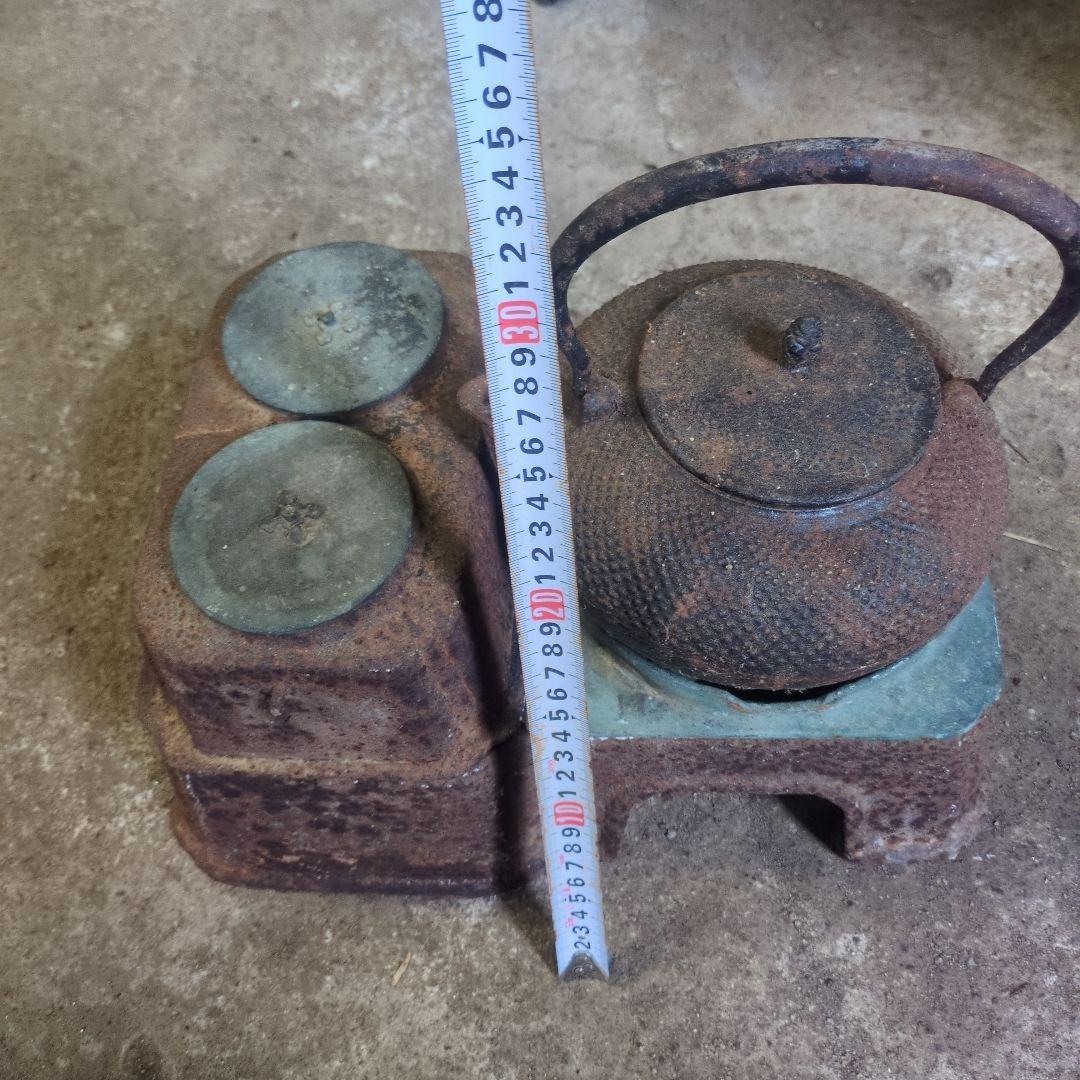 鉄瓶　龍文堂　燗銅壺　長火鉢