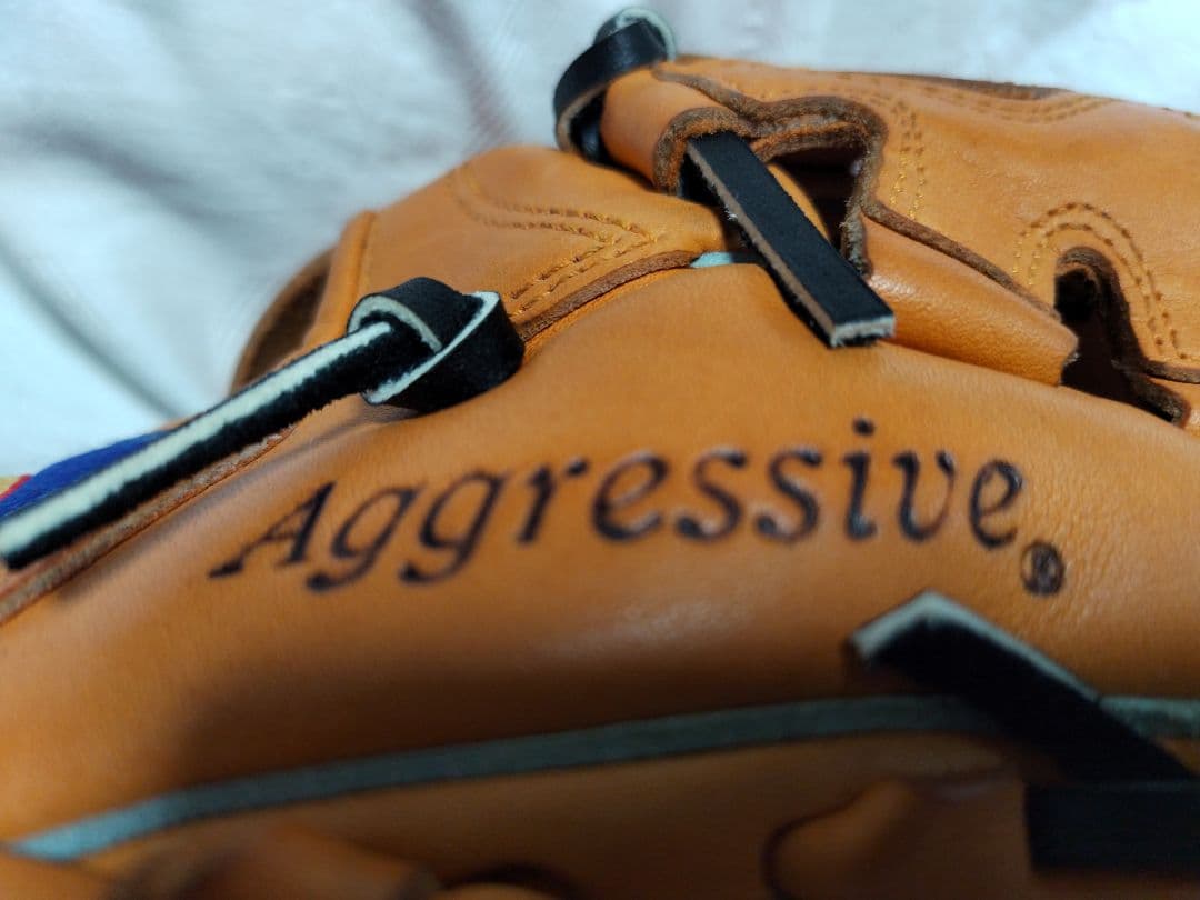 【実使用無し】久保田スラッガー　軟式野球グローブ　投手用　オレンジ