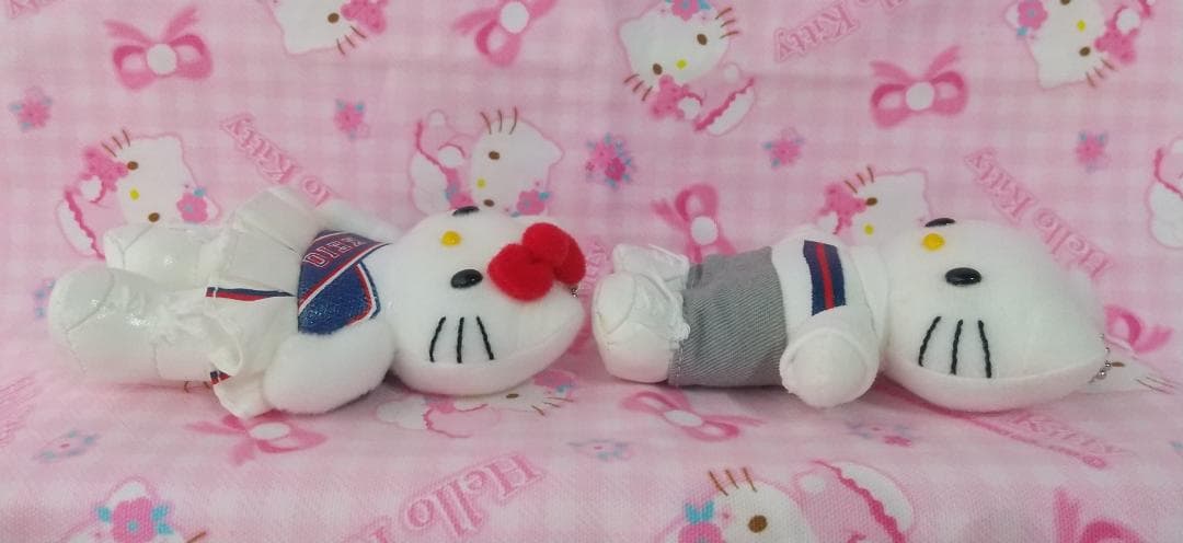 キティ　ダニエル　チアガール　マスコット　ぬいぐるみ　キーホルダー