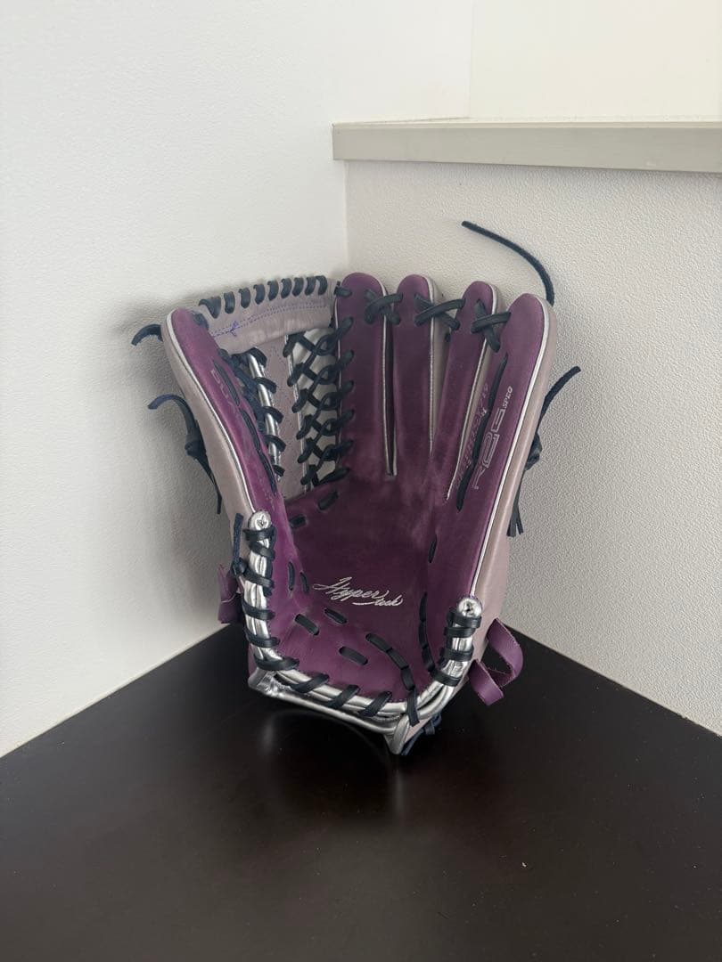 Rawlings 軟式グローブ 右投げ外野用 紫