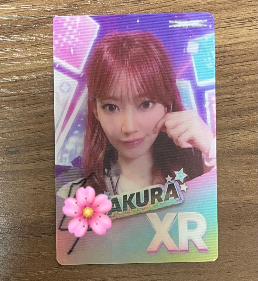 ルセラフィム サクラ 直筆サイン入り レンチキュラーカード トレカ 東京ドーム