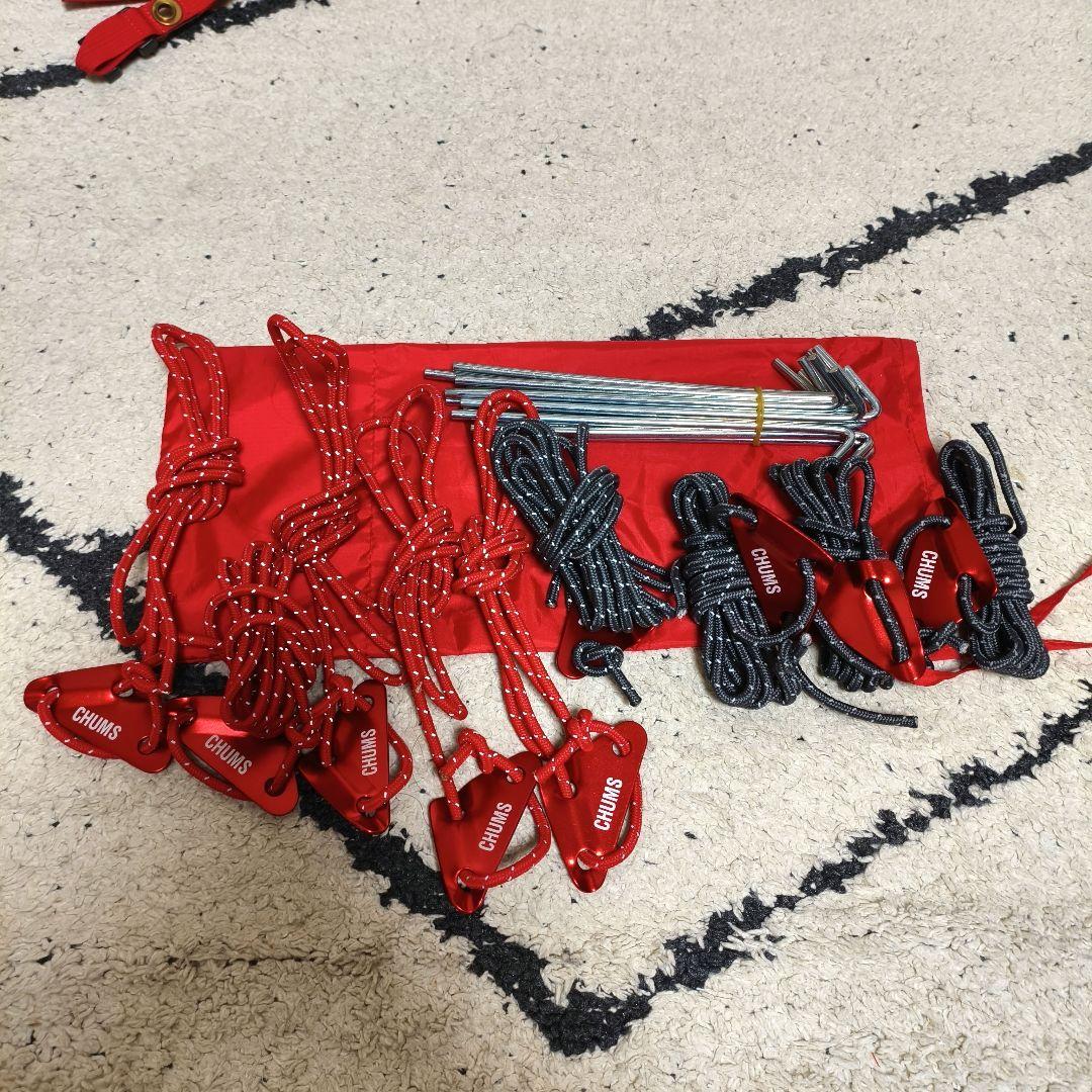 【１回使用】チャムス エーフレームテント３ ティールレッド CH62-1441