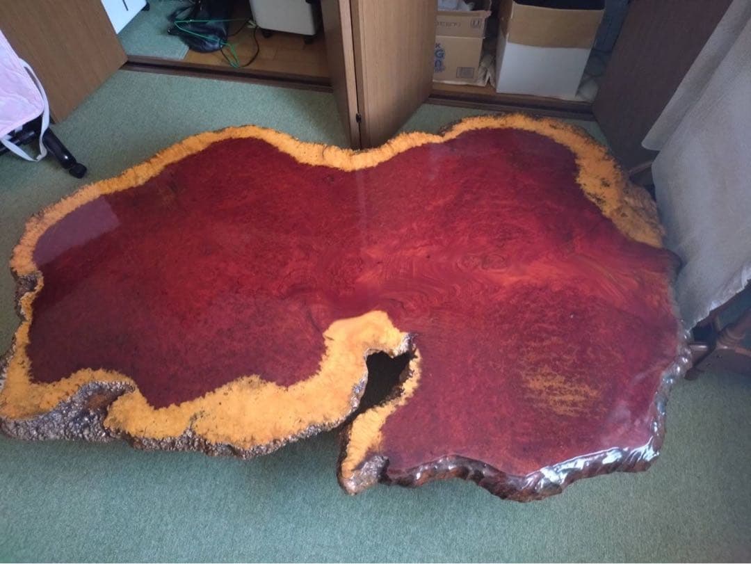 花梨 瘤 テーブル