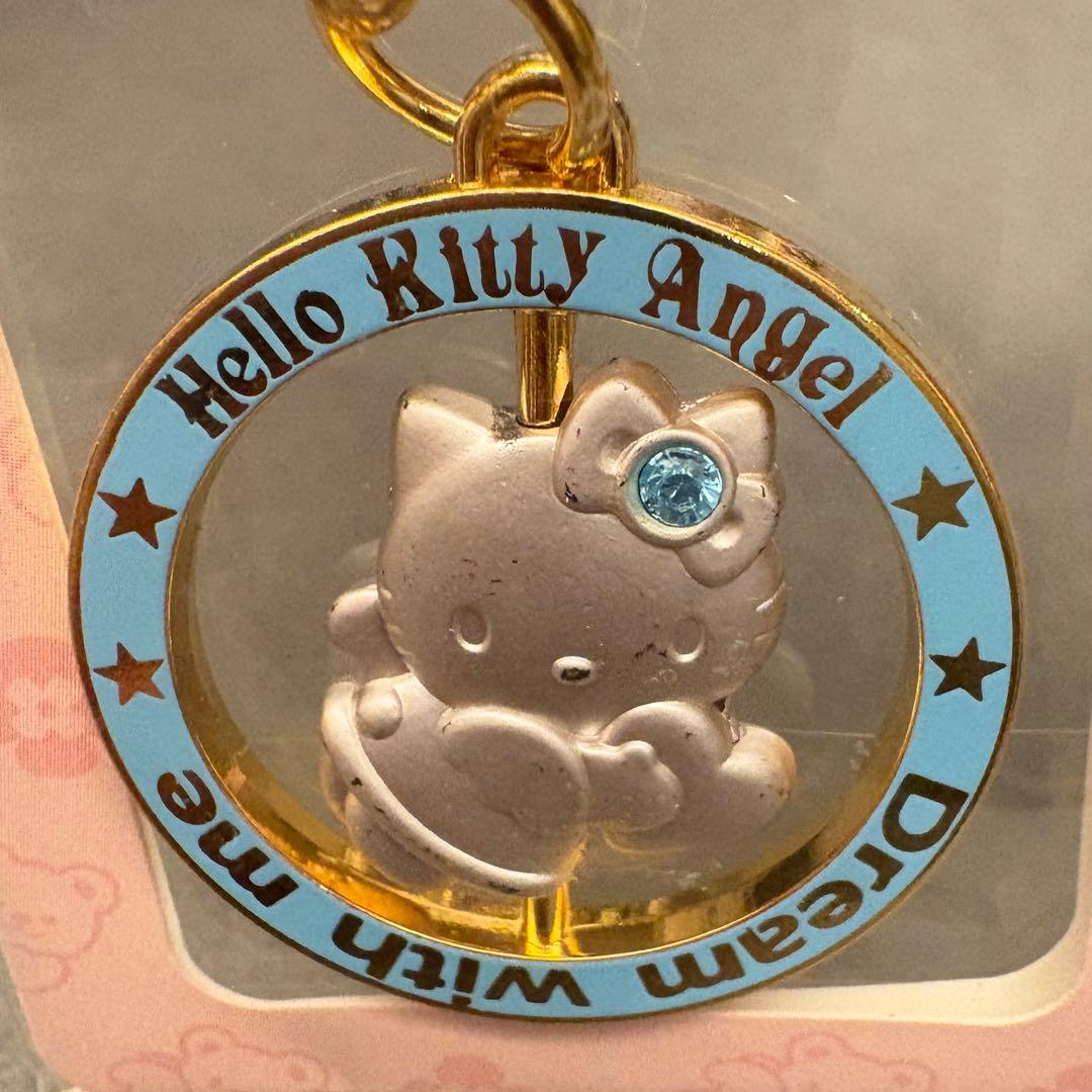 ハローキティ　くるくるまわる　リングキーホルダー　2種セット