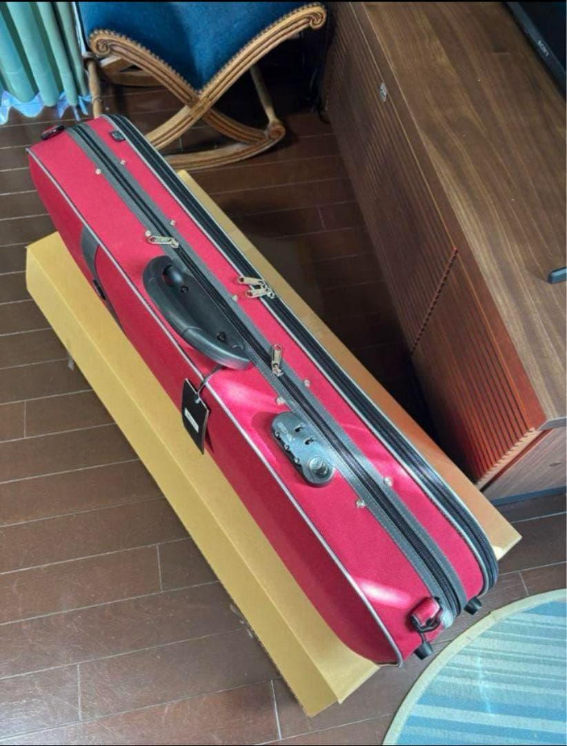 PM900新品軽量 ハイクォリティバイオリンケース　赤、紺選択可