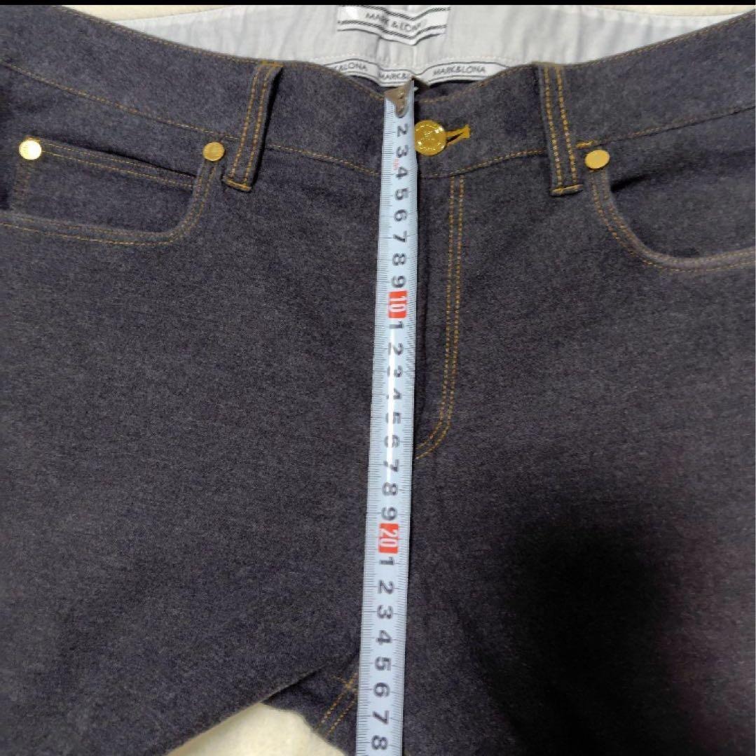 美品　MARK&LONA マークアンドロナ　ストレッチストレートパンツ　XL