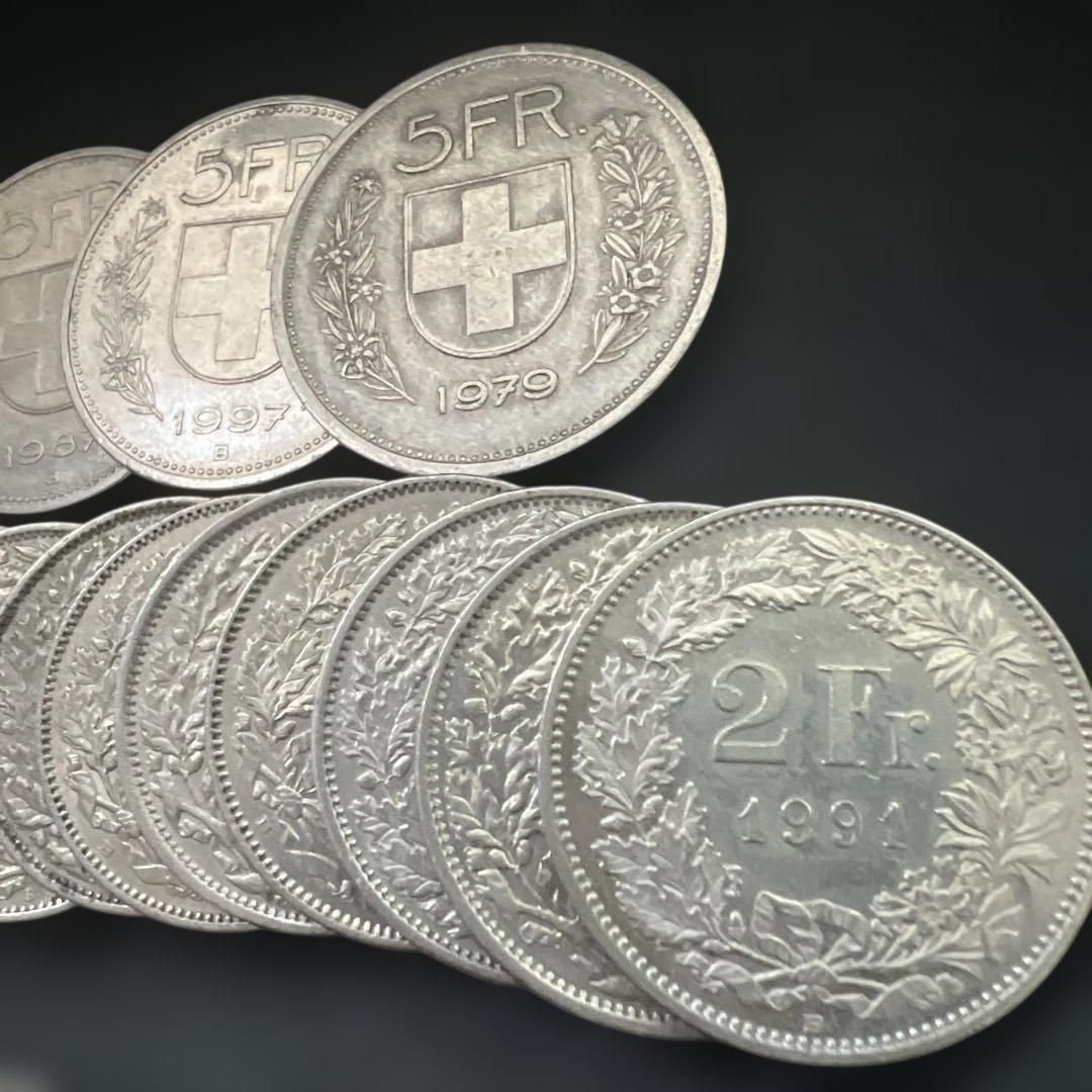 スイス古銭まとめ 99枚 外国 まとめ売り コレクション・学習教材用