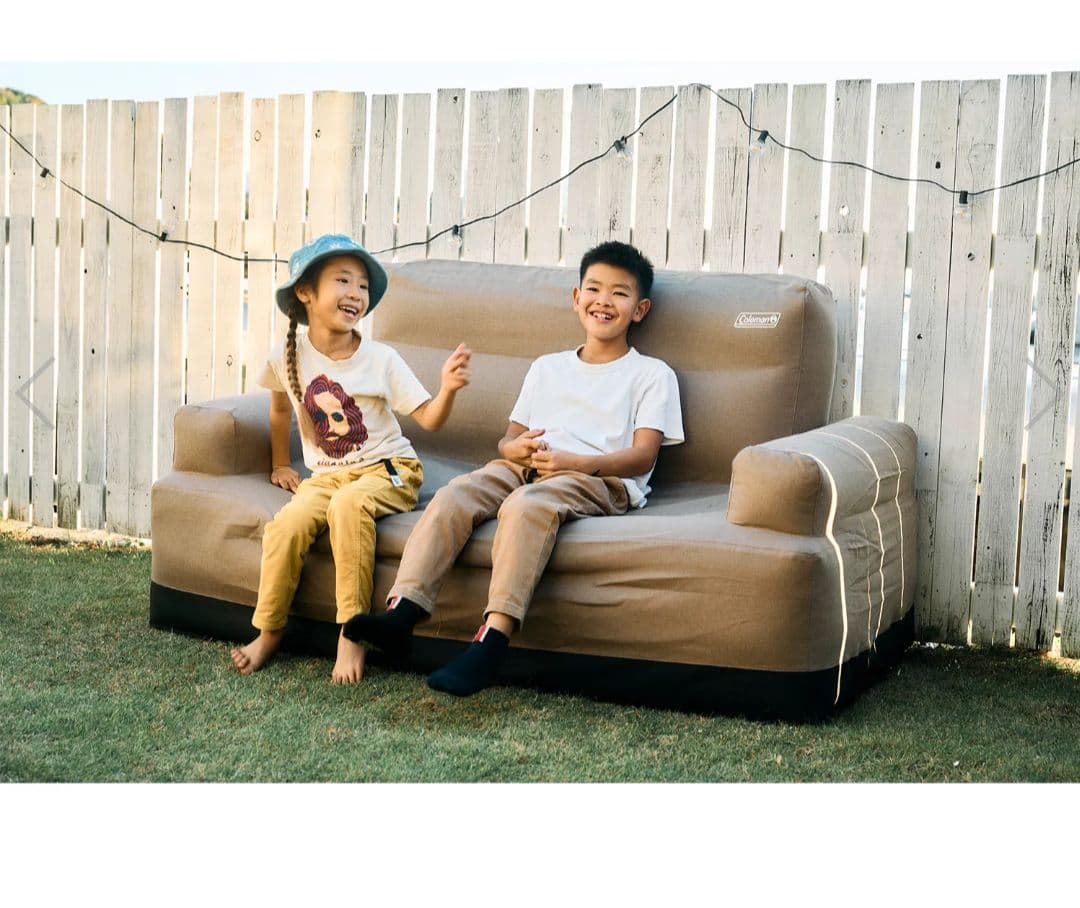 コールマン(Coleman) ソファ エアカウチ(グレージュ) ダブル