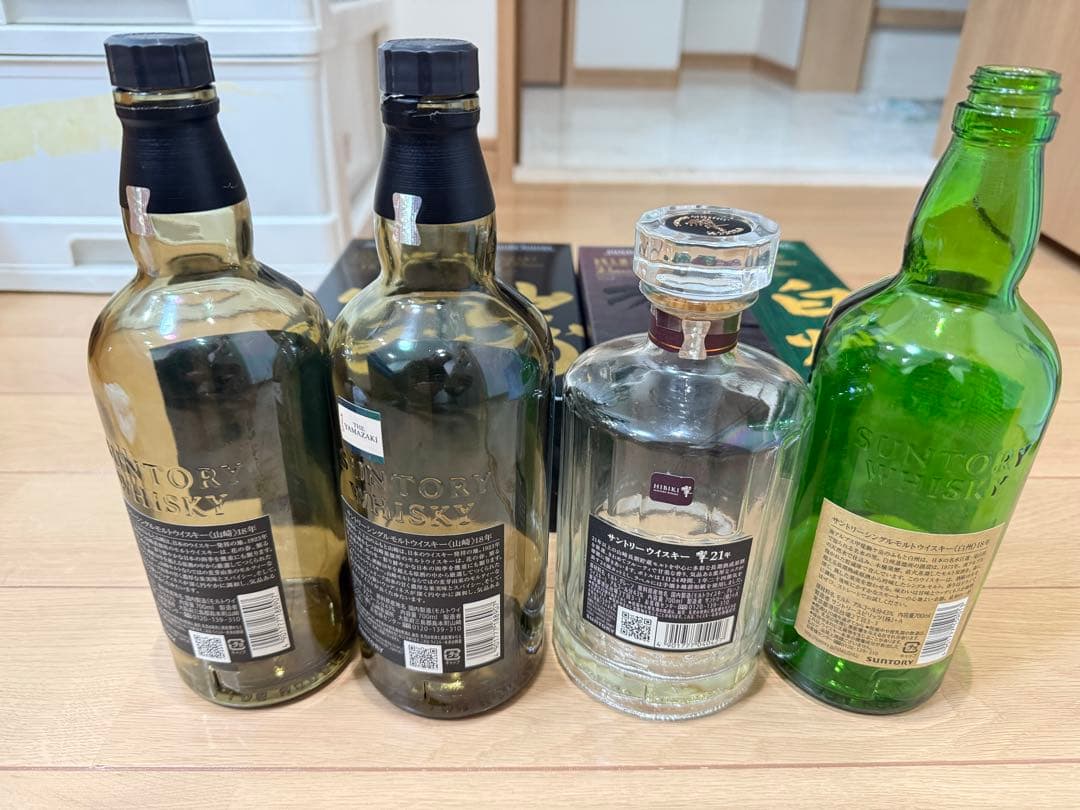 ■ 山崎18年✖️2　響21 ✖️1白州18 ✖️1