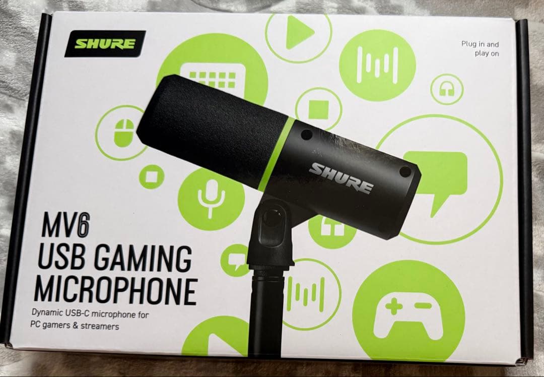 SHURE MV6 USB ゲーミング マイクロホン