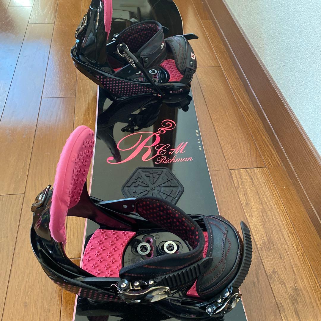 Burtonレディース用スノーボード３点セット