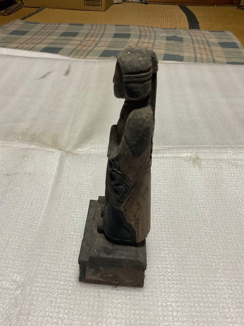 木製／聖徳太子　幼少期立像。【江戸時代製作。30cm程の仏像】。