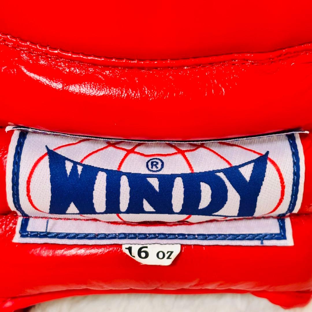 ＷＩＮＤＹ １６オンスグローブ　赤　紐式