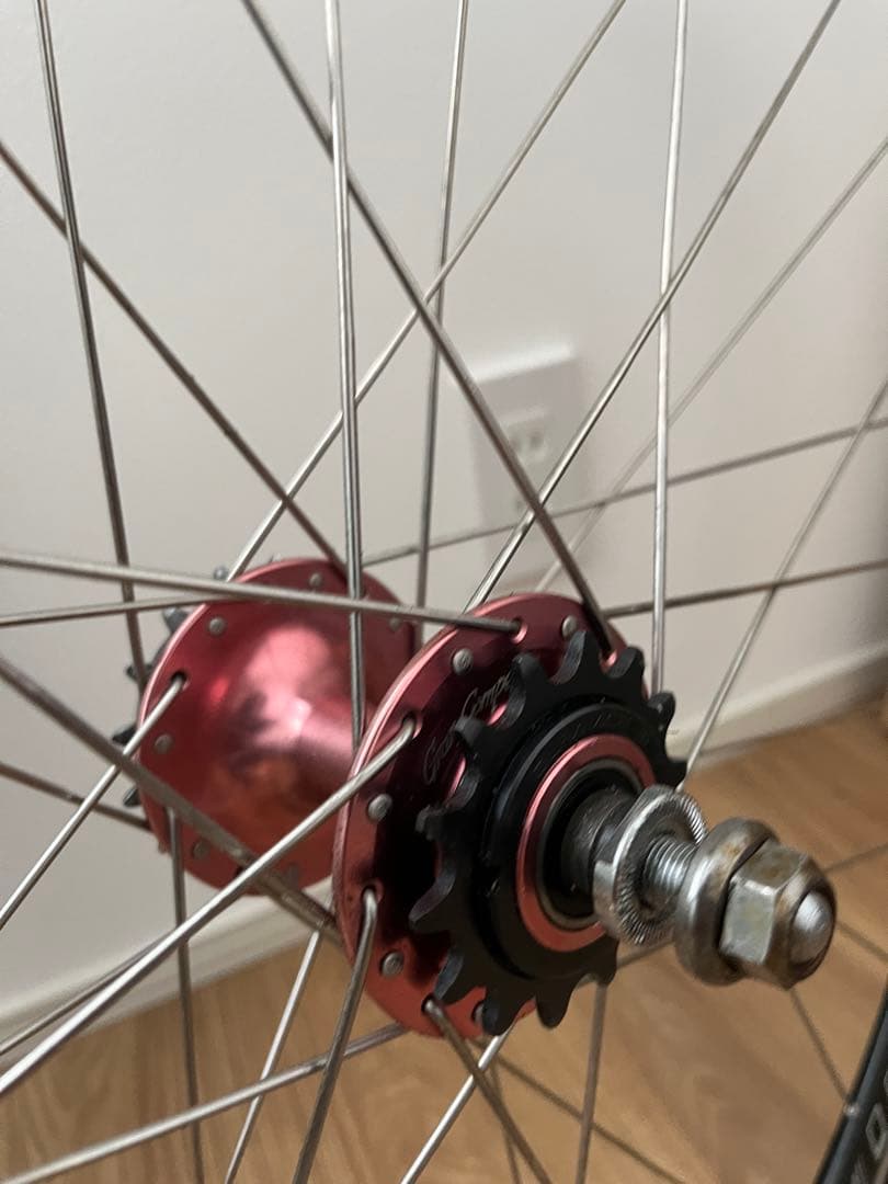 室内保管GRAN COMPE グランコンペ TNI ピスト ホイール 前後セット