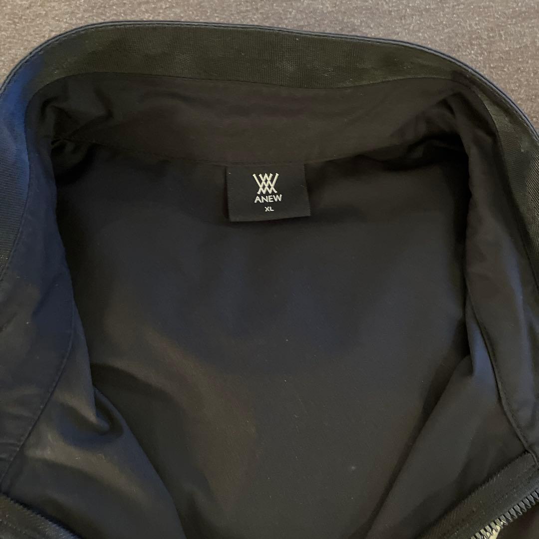 【我流片手】ANEW GOLF ブラックメンズジャケット袖取り外し可能