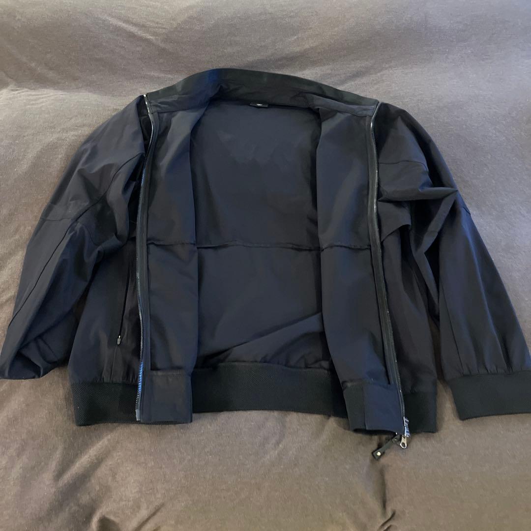 【我流片手】ANEW GOLF ブラックメンズジャケット袖取り外し可能