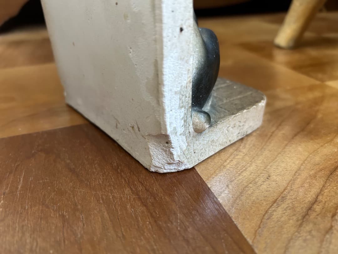 ビンテージ チョークウェア フレンチブルドッグ ブックエンド Bulldog