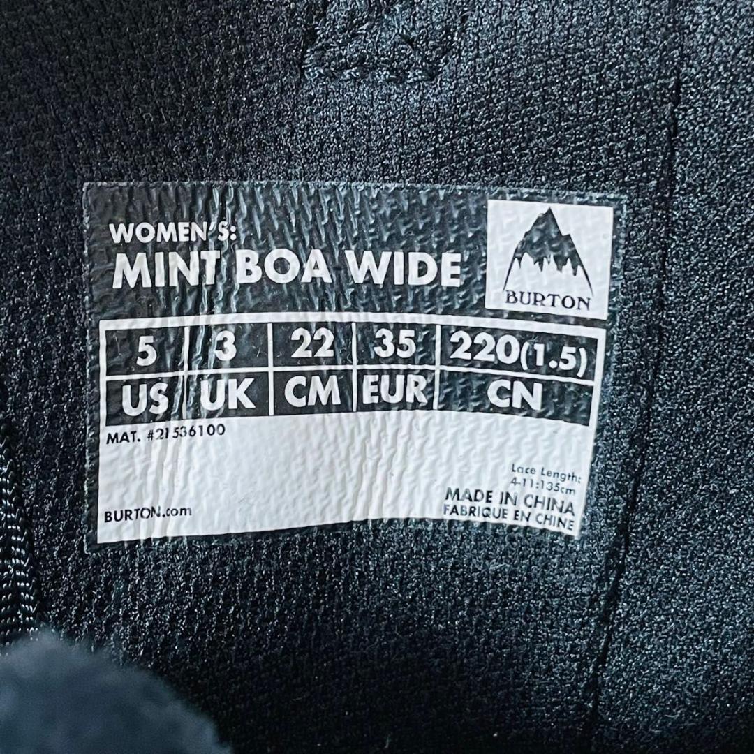 【美品】Burton スノーボードブーツ MINT BOA WIDE