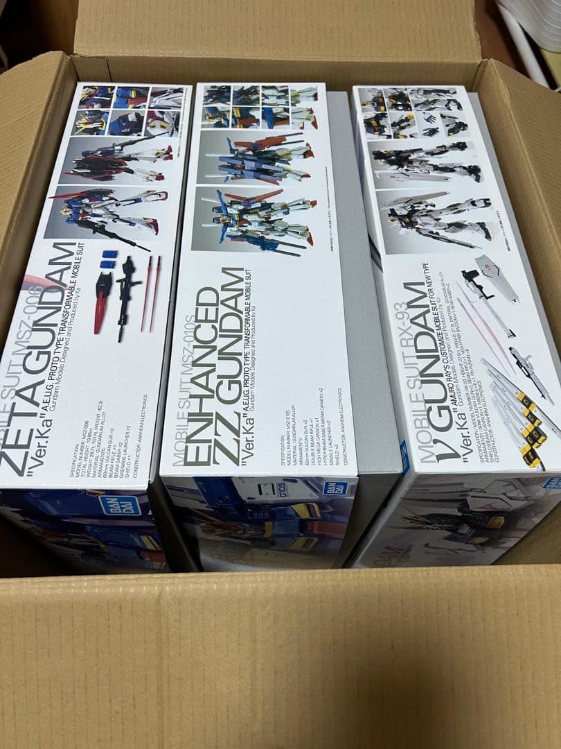 MG　ゼータ、強化型ダブル、νガンダムver.ka