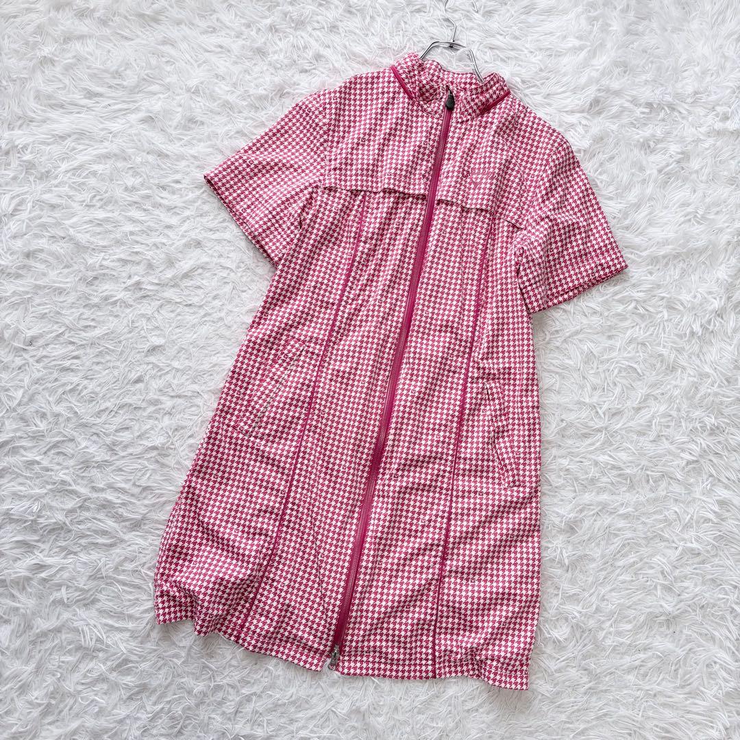 美品✨Callaway キャロウェイ 3WAYレインワンピース 千鳥格子柄 M