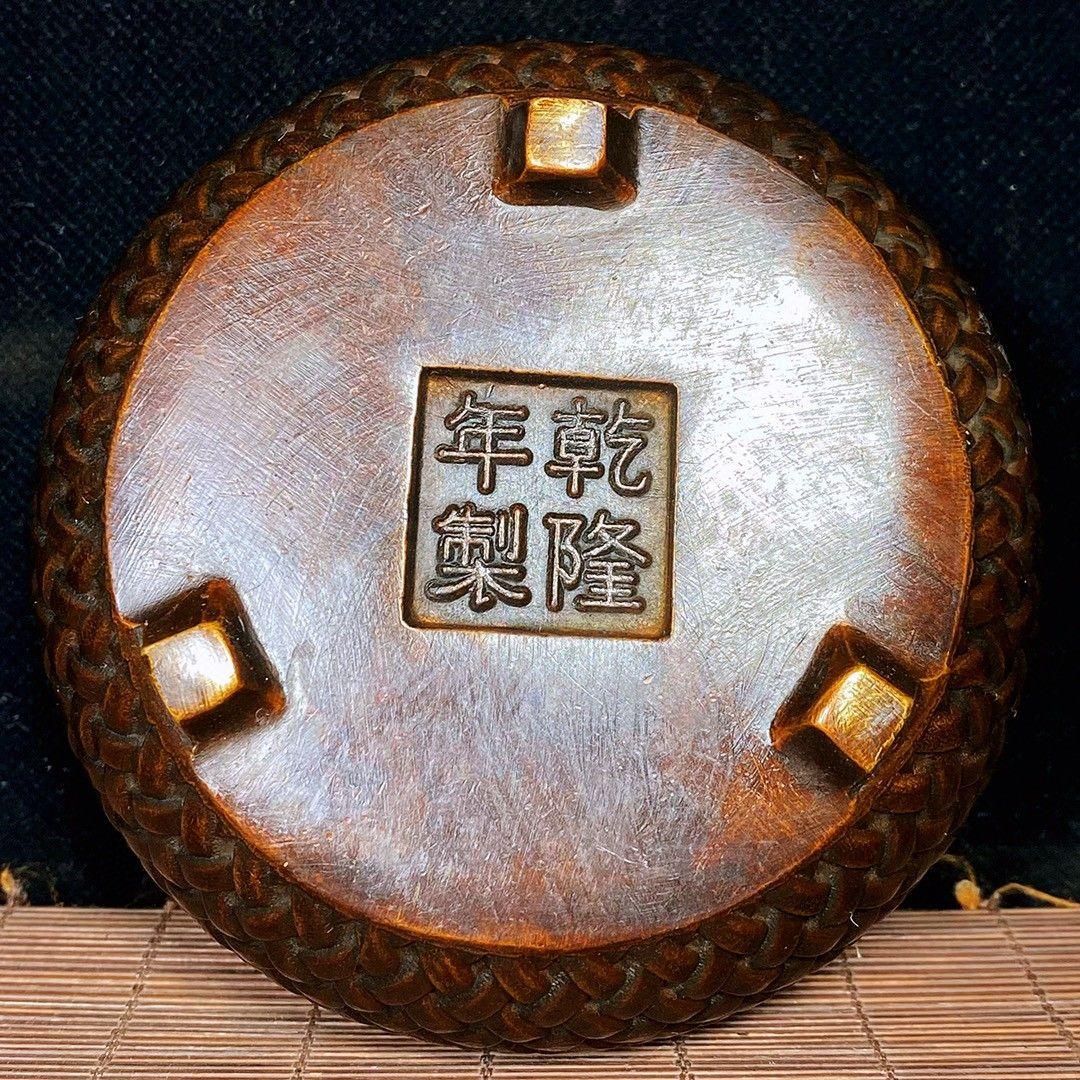 銅 細工 網蓋格子香炉 香道具 銅香炉 現代工芸品 置物