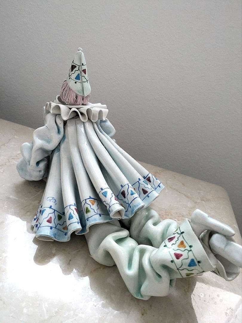 イタリア製　ピエロ　置物　インテリア　人形　 ペルージャの伝統工芸　ビンテージ