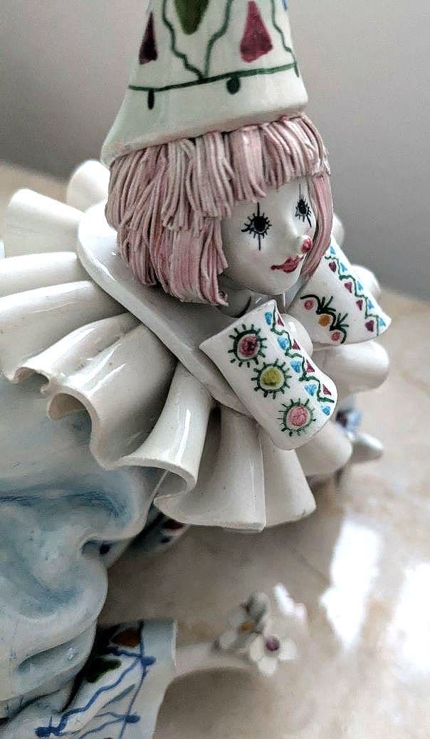 イタリア製　ピエロ　置物　インテリア　人形　 ペルージャの伝統工芸　ビンテージ