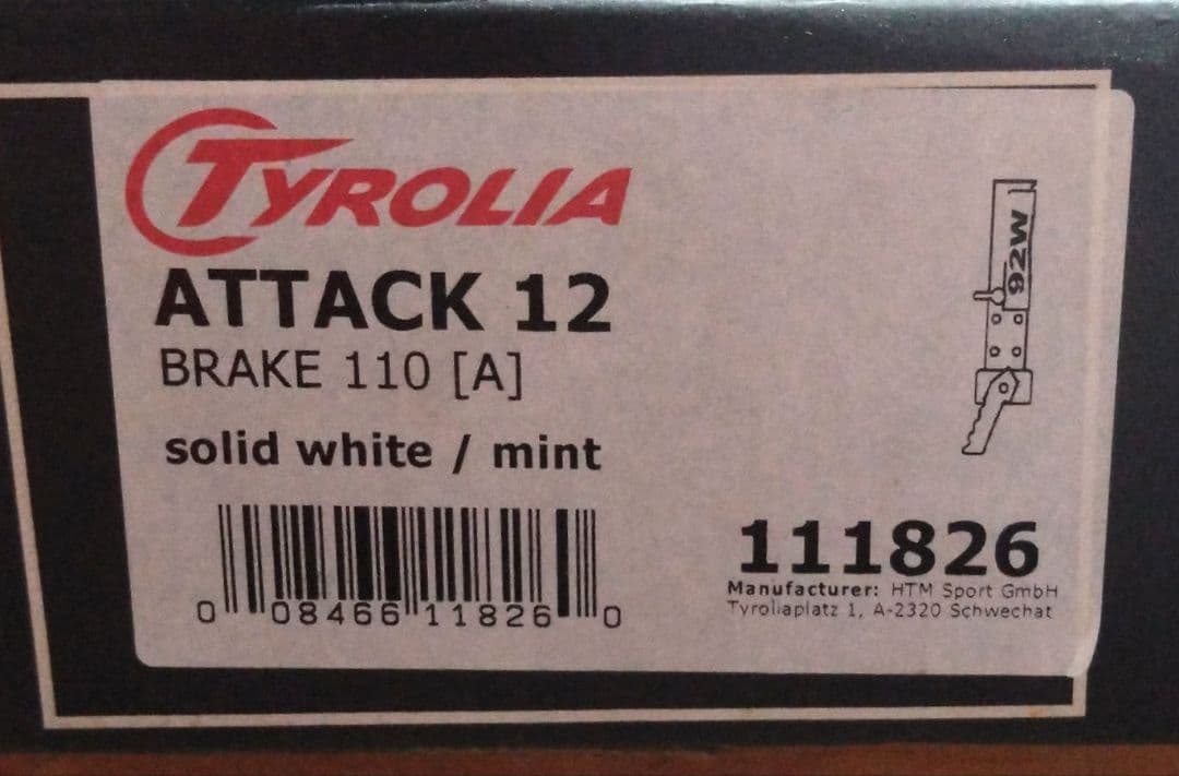 Tyrolia Attack 12 ビンディング 110mm ホワイト/ミント
