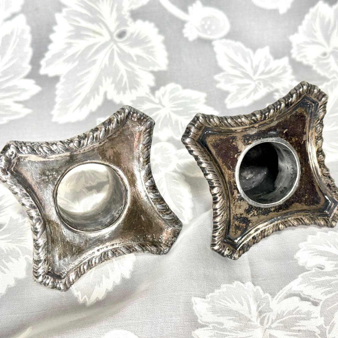 アンティーク ティファニー シルバーキャンドルホルダー 純銀