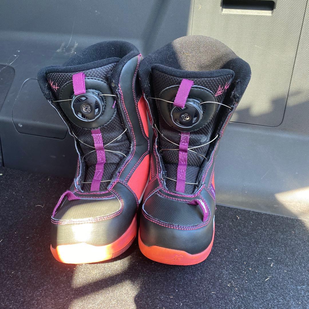 【美品_即日発送】K2 Lil Kat スノーボードブーツ 子ども用18.5cm