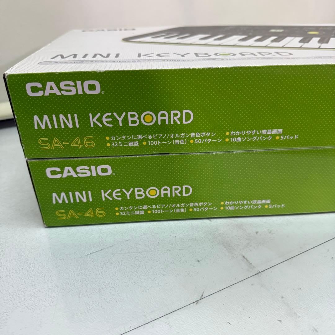 【未開封】カシオ　ミニ　キーボードSA-46 2点まとめ売り