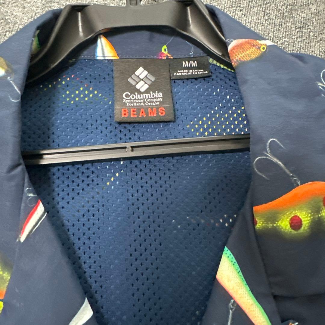 コロンビア×ビームス 別注 PFG ルアー柄 シャツ Mサイズ