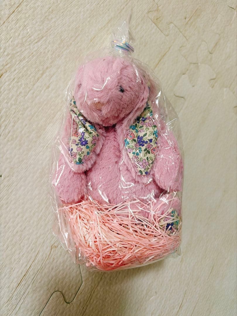 【新品】ジェリーキャット うさぎ ぬいぐるみ ピンク　s サイズ