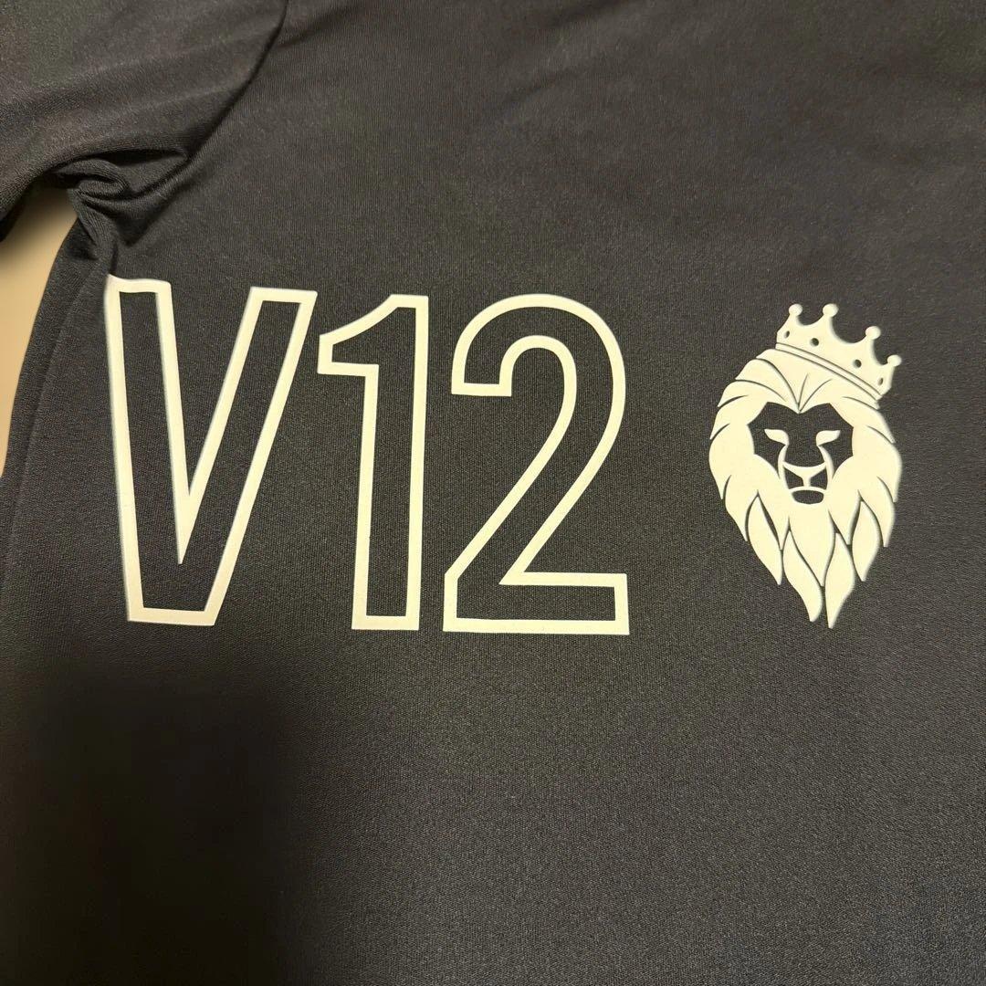 V TWELVE ブラック モックネックシャツ XL