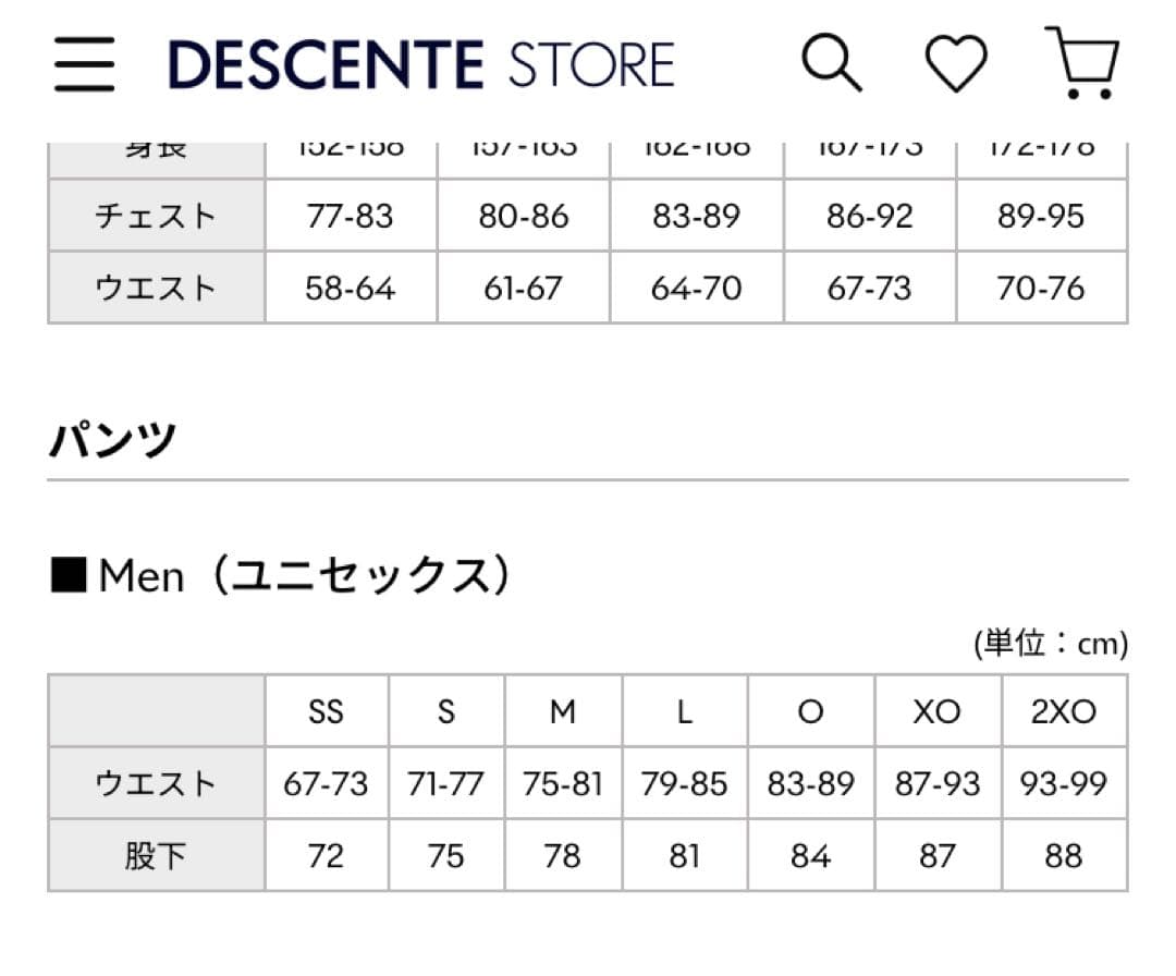 デサント　スキーパンツ　Oサイズ