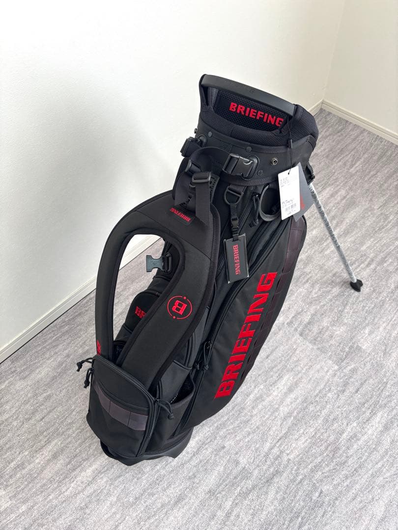 BRIEFING キャディバッグ CR-4 #04ブリーフィング ゴルフ 黒赤