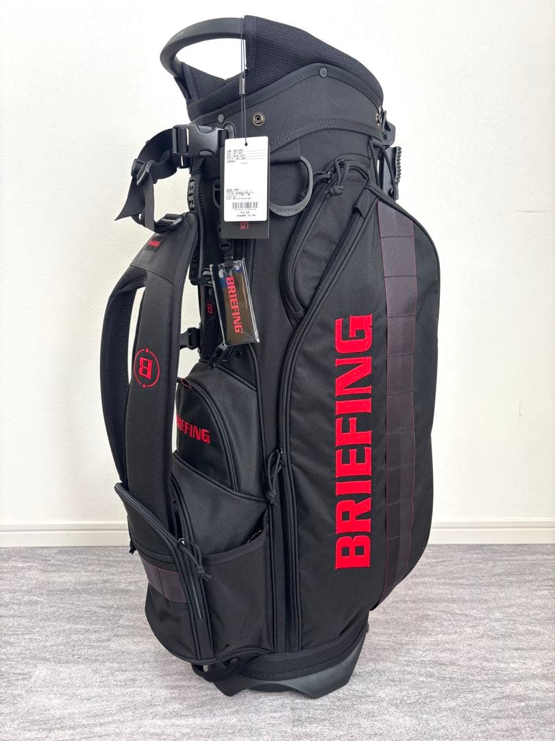 BRIEFING キャディバッグ CR-4 #04ブリーフィング ゴルフ 黒赤